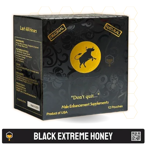 Black Bull Honey box with 12 sachets