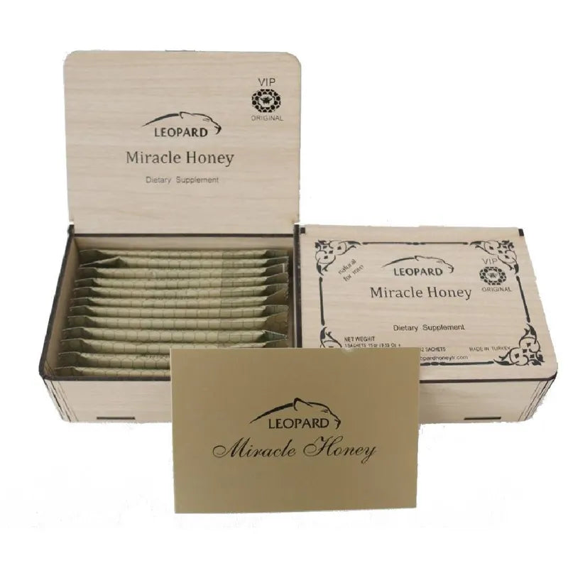 Leopard Miracle Honey box with 12 sachets